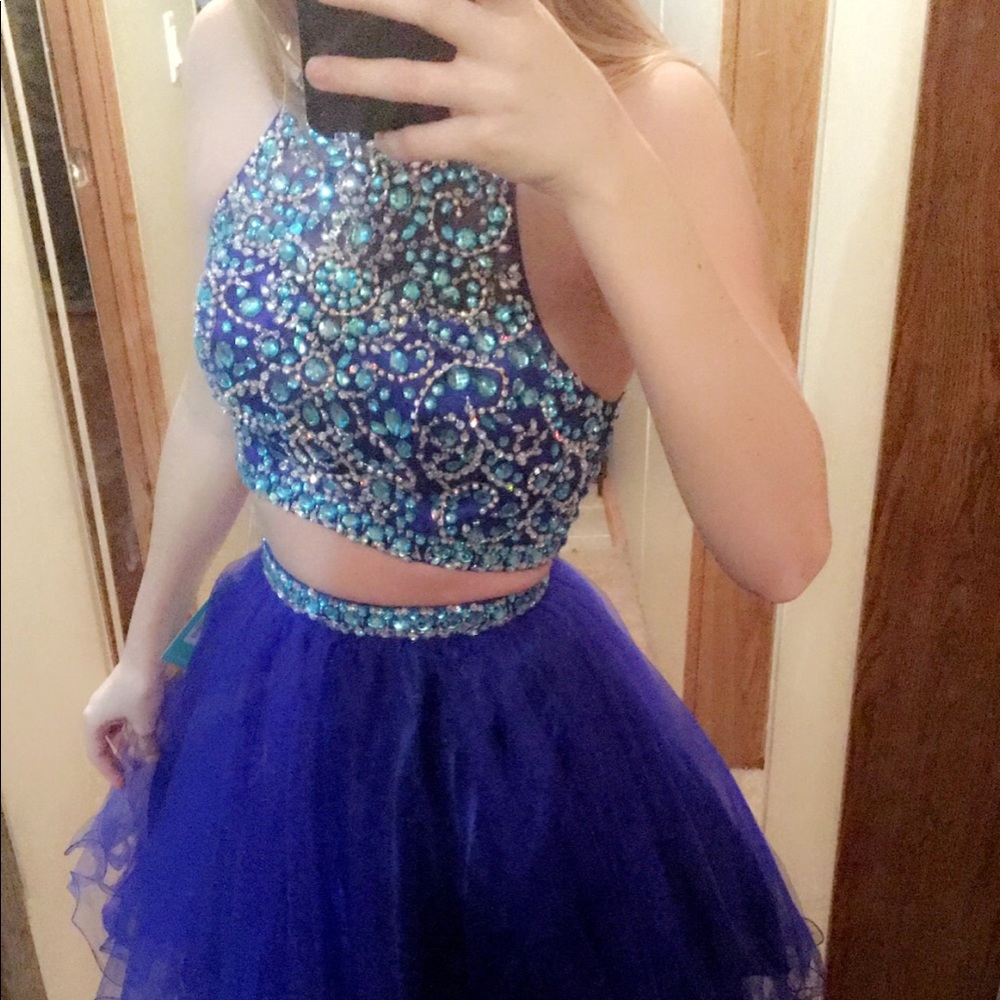 Royal Blue Homecoming Dress
